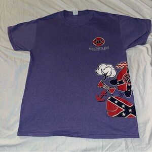 Rare Purple Southern Girl Collectiom Flag T-Shirt